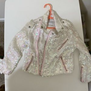 I love plum sequin jacket